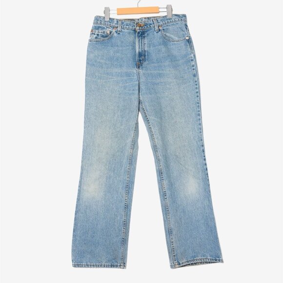 Vintage 90s Levis 517 Womens 12 High Rise Bootcut Jeans Regular Fit Light Wash - Picture 1 of 11